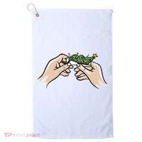 Weed Marijuana Christmas Xmas Tree Ornaments Smoker Gift Golf Towel thumb 0