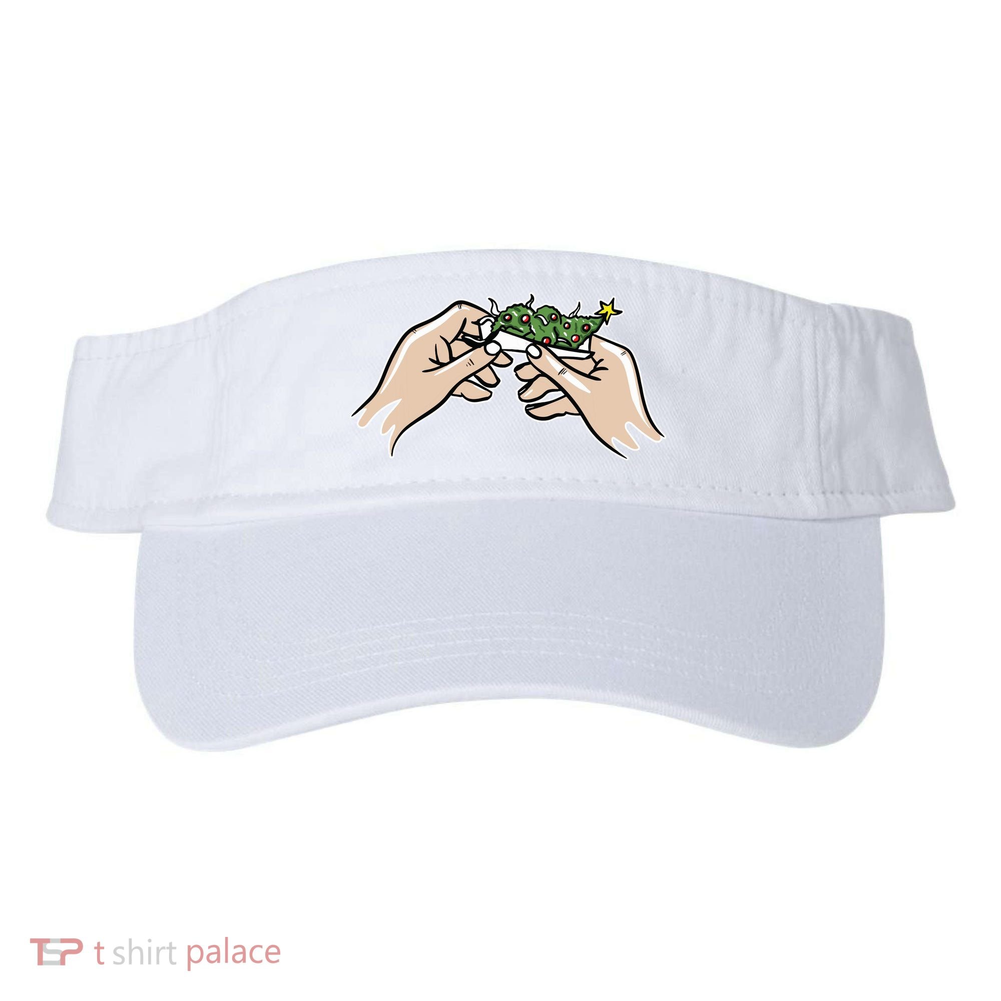 Weed Marijuana Christmas Xmas Tree Ornaments Smoker Gift Visor