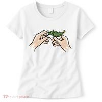 Weed Marijuana Christmas Xmas Tree Ornaments Smoker Gift Women's T-Shirt thumb 0