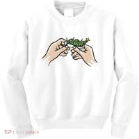 Weed Marijuana Christmas Xmas Tree Ornaments Smoker Gift Kids Sweatshirt thumb 0