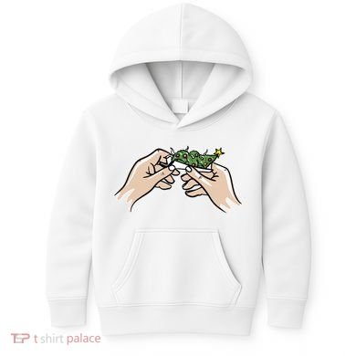 Weed Marijuana Christmas Xmas Tree Ornaments Smoker Gift Kids Hoodie