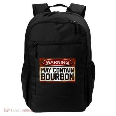Warning May Contain Bourbon Backpack