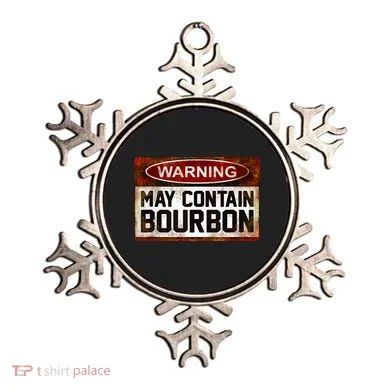 Warning May Contain Bourbon Ornament