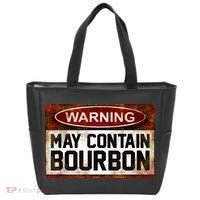 Warning May Contain Bourbon Tote Bag thumb 0