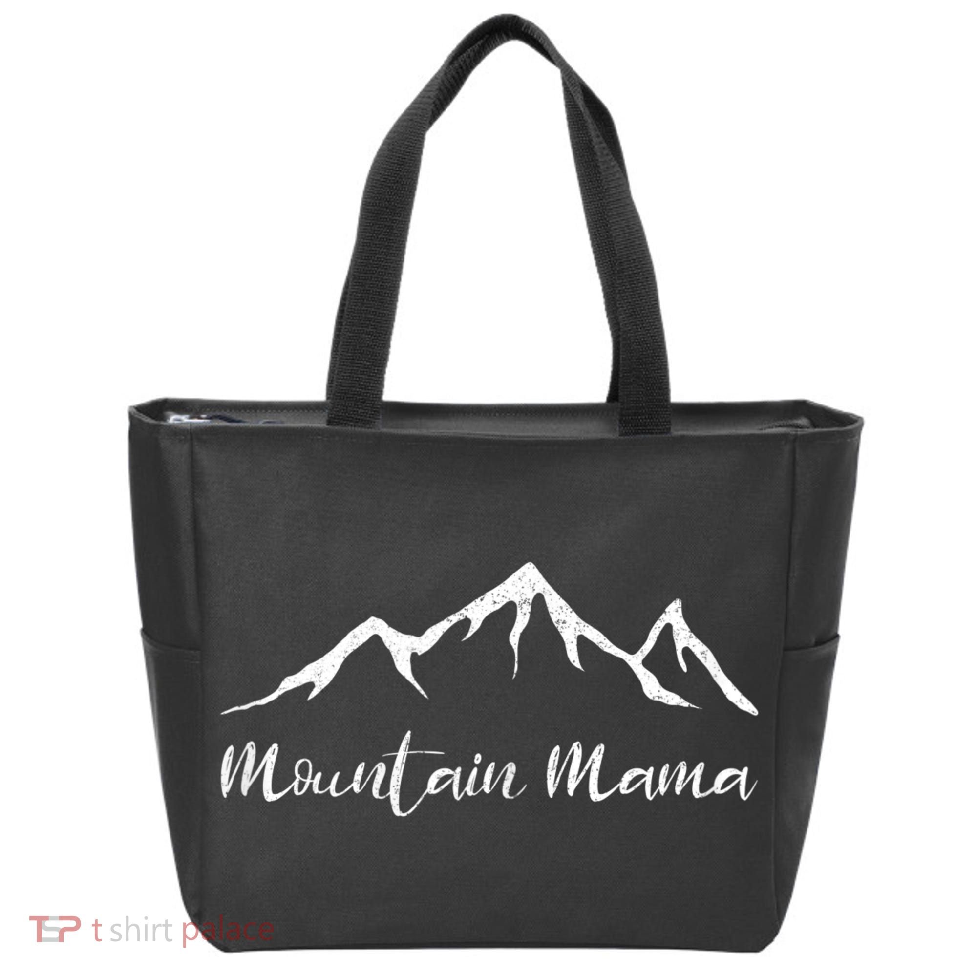 Womens Mother's Day Camping Mountain Mama Tote Bag
