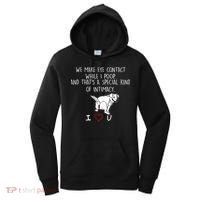 We Make Eye Contact While I Poop Funny Family Humor Women's Hoodie thumb 0