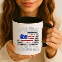 Wanna Make Everything Electric Start With The Border Wall Coffee Mug thumb 3