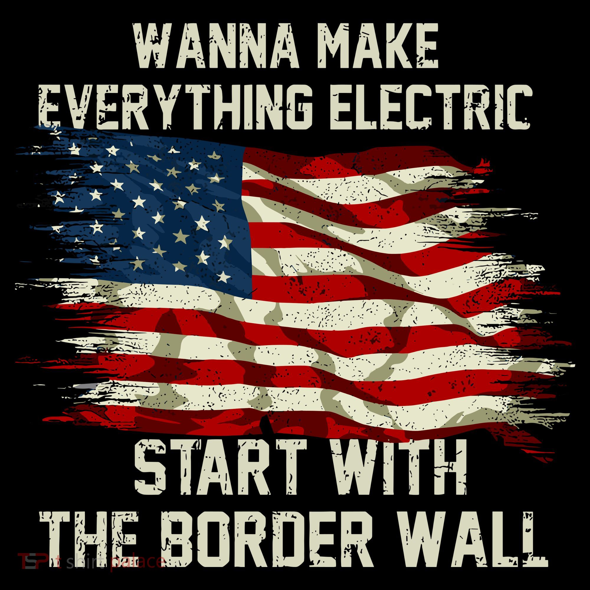 Wanna Make Everything Electric Start With The Border Wall Women's Tank Top