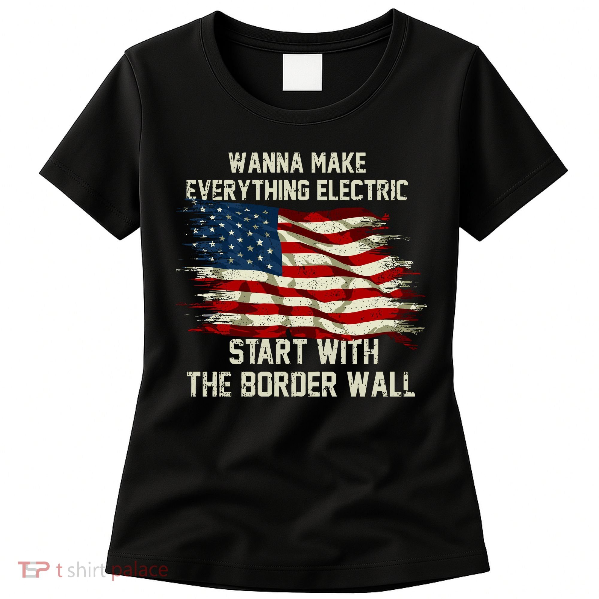 Wanna Make Everything Electric Start With The Border Wall Women's T-Shirt