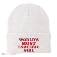 WorldS Most Esoteric Girl Funny Women Saying Beanie thumb 0