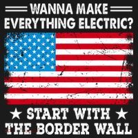 Wanna Make Everything Electric Start With The Border Wall Bucket Hat thumb 4