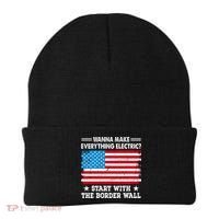 Wanna Make Everything Electric Start With The Border Wall Beanie thumb 0