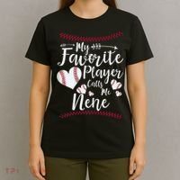 Wo My Favorite Player Calls Me Nene Baseball Heart T-Shirt thumb 4