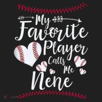 Wo My Favorite Player Calls Me Nene Baseball Heart Beanie thumb 2