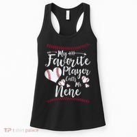 Wo My Favorite Player Calls Me Nene Baseball Heart Women's Tank Top thumb 0