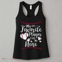 Wo My Favorite Player Calls Me Nene Baseball Heart Women's Tank Top thumb 3