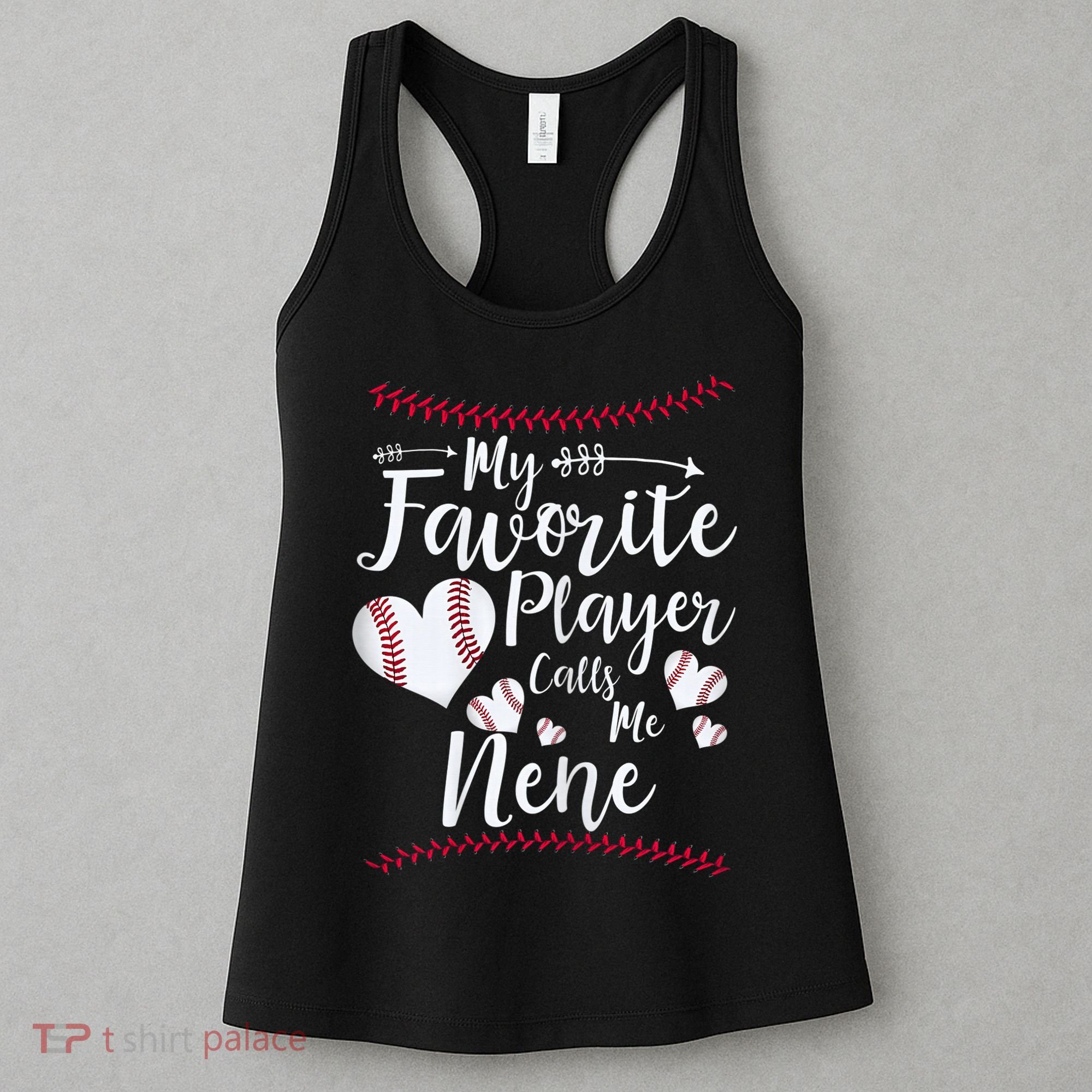Wo My Favorite Player Calls Me Nene Baseball Heart Women's Tank Top