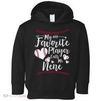 Wo My Favorite Player Calls Me Nene Baseball Heart Toddler Hoodie thumb 0