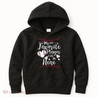 Wo My Favorite Player Calls Me Nene Baseball Heart Kids Hoodie thumb 0