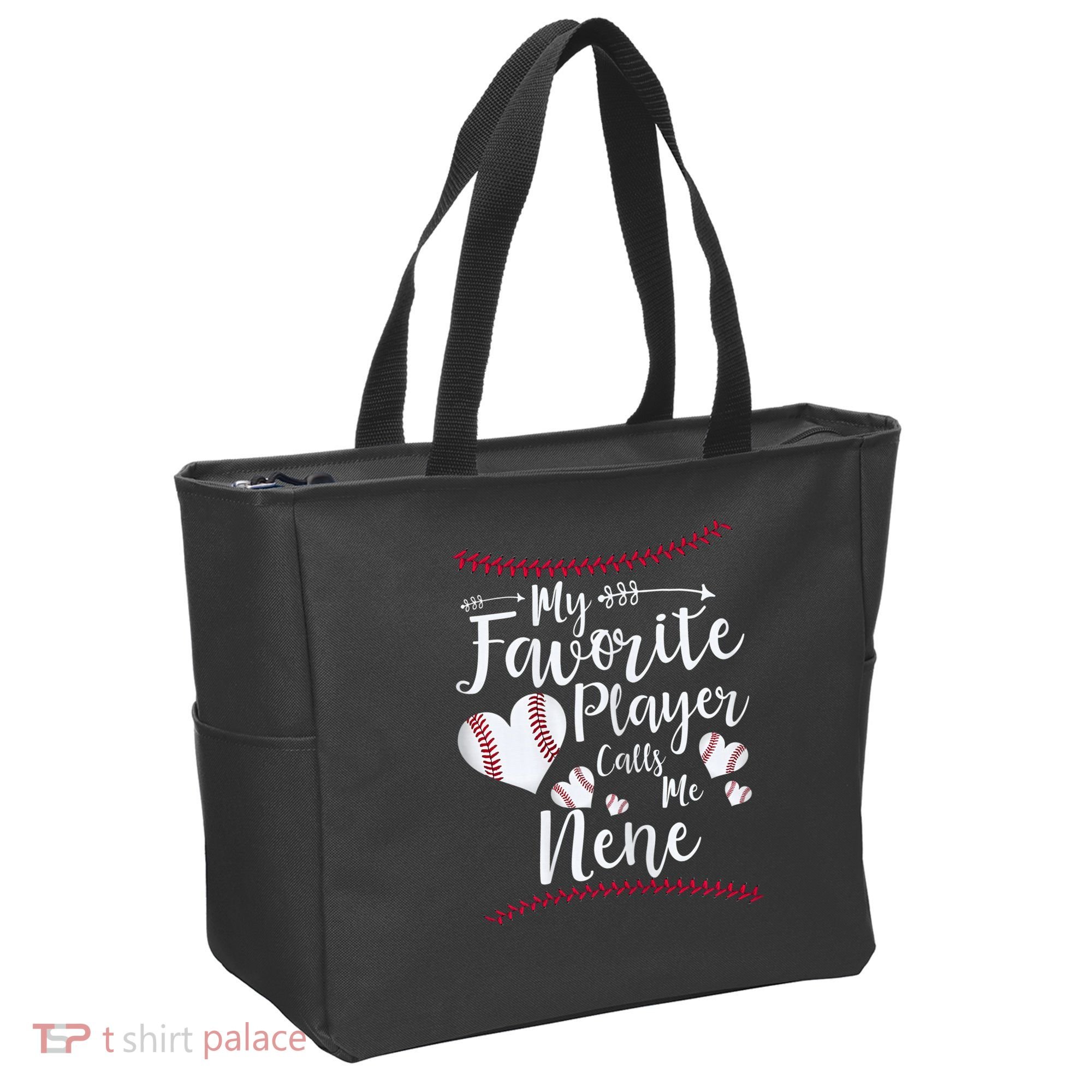 Wo My Favorite Player Calls Me Nene Baseball Heart Tote Bag