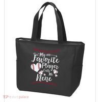 Wo My Favorite Player Calls Me Nene Baseball Heart Tote Bag thumb 3