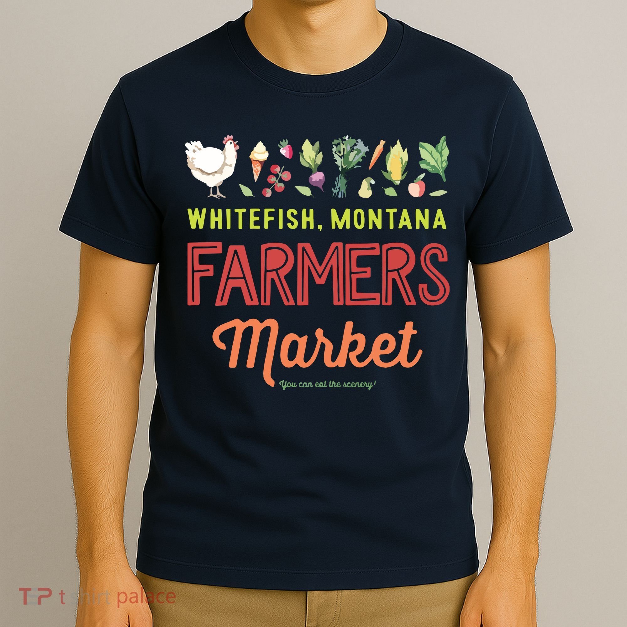 Whitefish Montana Farmers Market T-Shirt