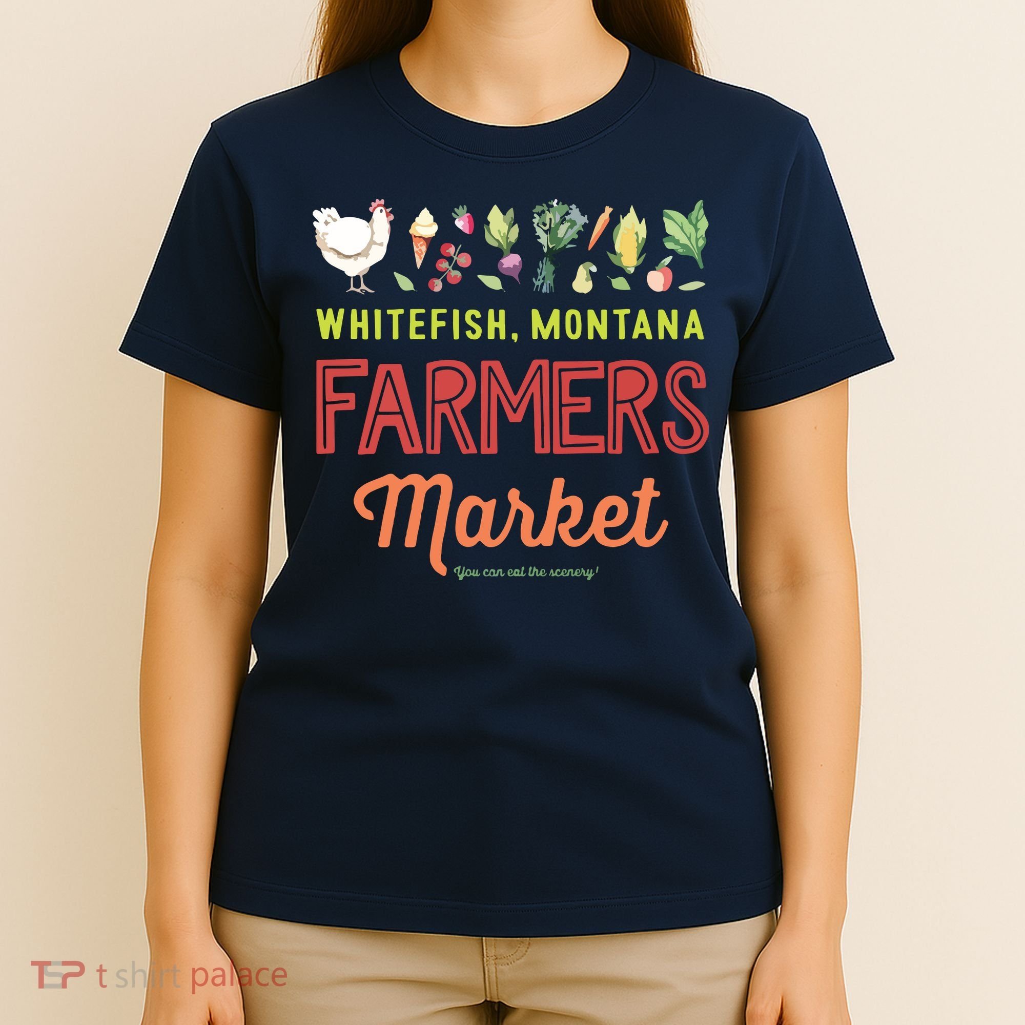 Whitefish Montana Farmers Market T-Shirt