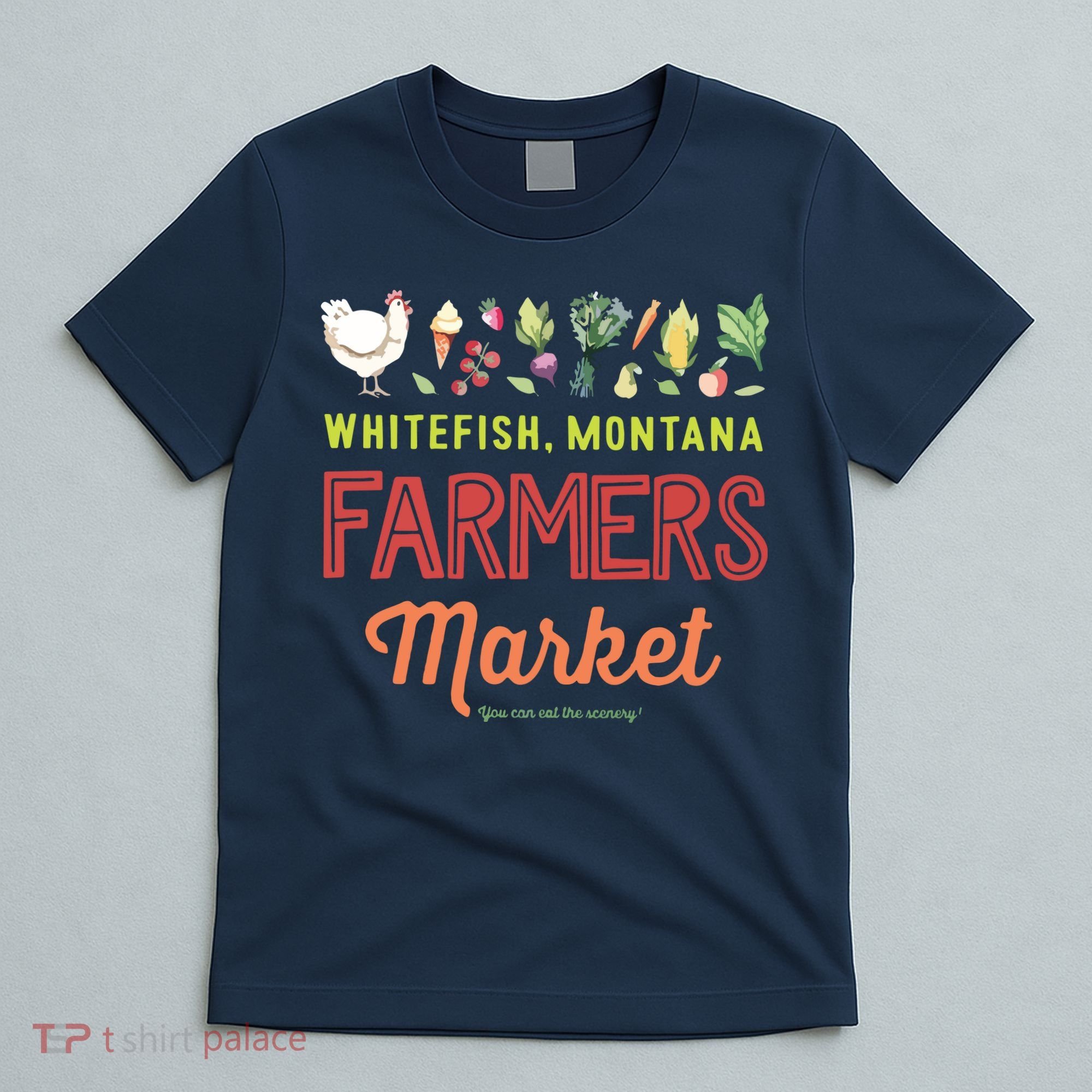 Whitefish Montana Farmers Market T-Shirt