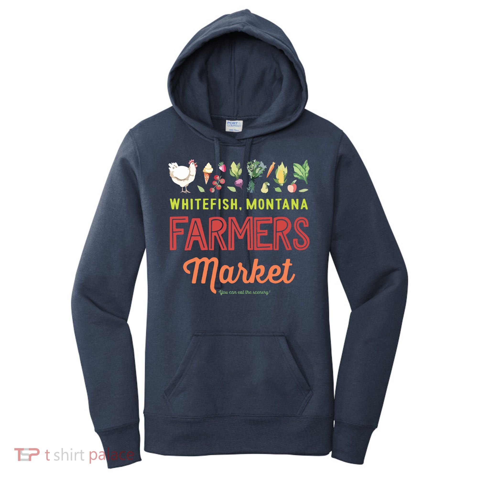 Whitefish Montana Farmers Market Women's Hoodie