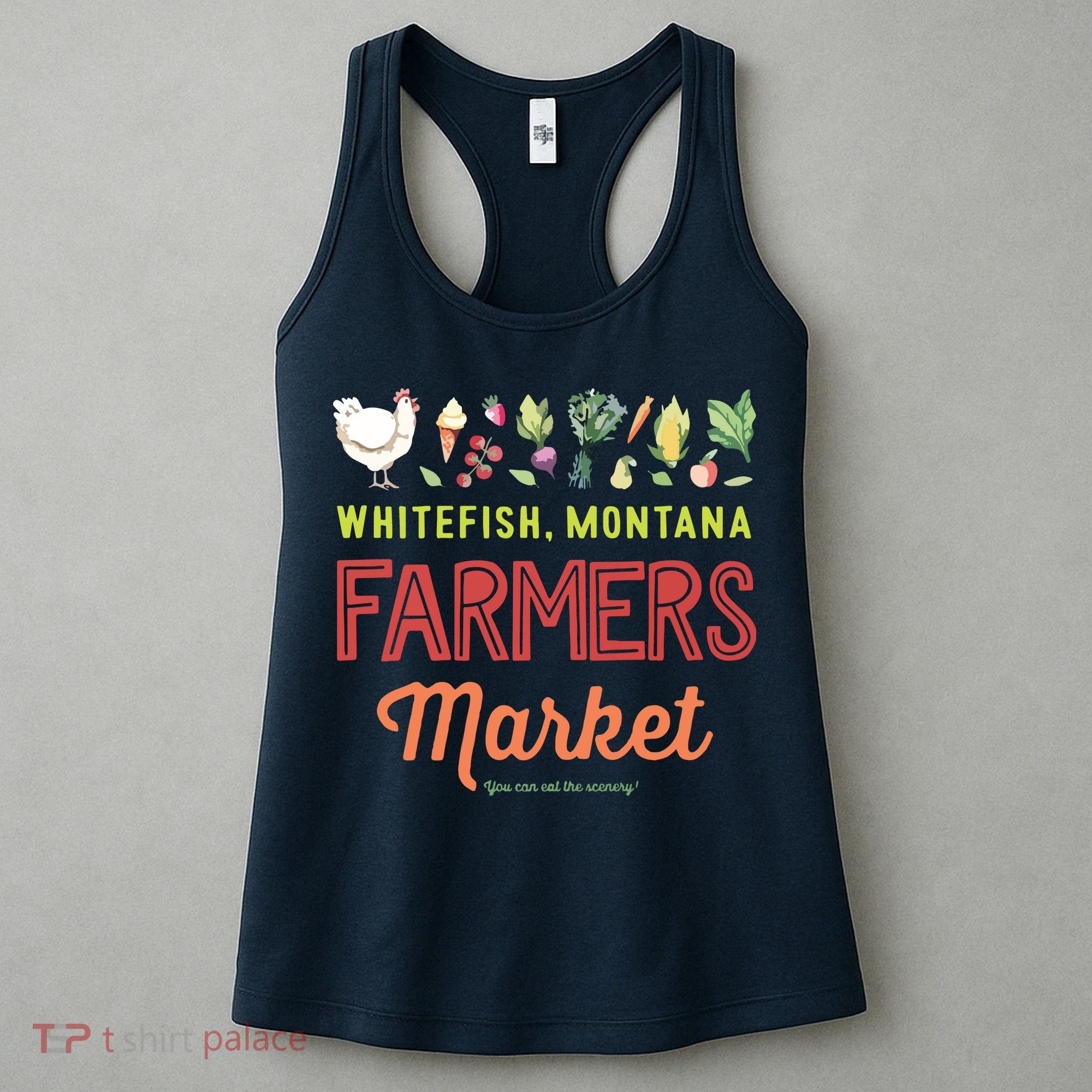 Whitefish Montana Farmers Market Women's Tank Top