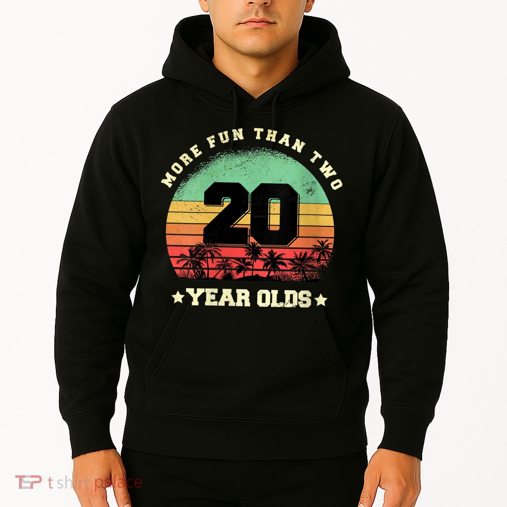 Wom.e.ns More Fun Than Two Twenty Year Olds 40th Birthday V-Neck Hoodie