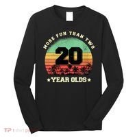 Wom.e.ns More Fun Than Two Twenty Year Olds 40th Birthday V-Neck Long Sleeve Shirt thumb 0