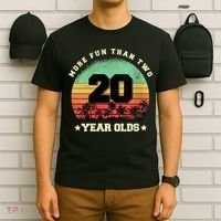 Wom.e.ns More Fun Than Two Twenty Year Olds 40th Birthday V-Neck T-Shirt thumb 6