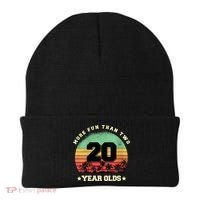 Wom.e.ns More Fun Than Two Twenty Year Olds 40th Birthday V-Neck Beanie thumb 0