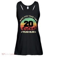 Wom.e.ns More Fun Than Two Twenty Year Olds 40th Birthday V-Neck Ladies Essential Flowy Tank thumb 0