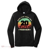 Wom.e.ns More Fun Than Two Twenty Year Olds 40th Birthday V-Neck Women's Hoodie thumb 0