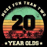 Wom.e.ns More Fun Than Two Twenty Year Olds 40th Birthday V-Neck Women's Hoodie thumb 2