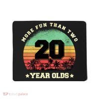 Wom.e.ns More Fun Than Two Twenty Year Olds 40th Birthday V-Neck Mousepad thumb 0