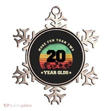 Wom.e.ns More Fun Than Two Twenty Year Olds 40th Birthday V-Neck Ornament