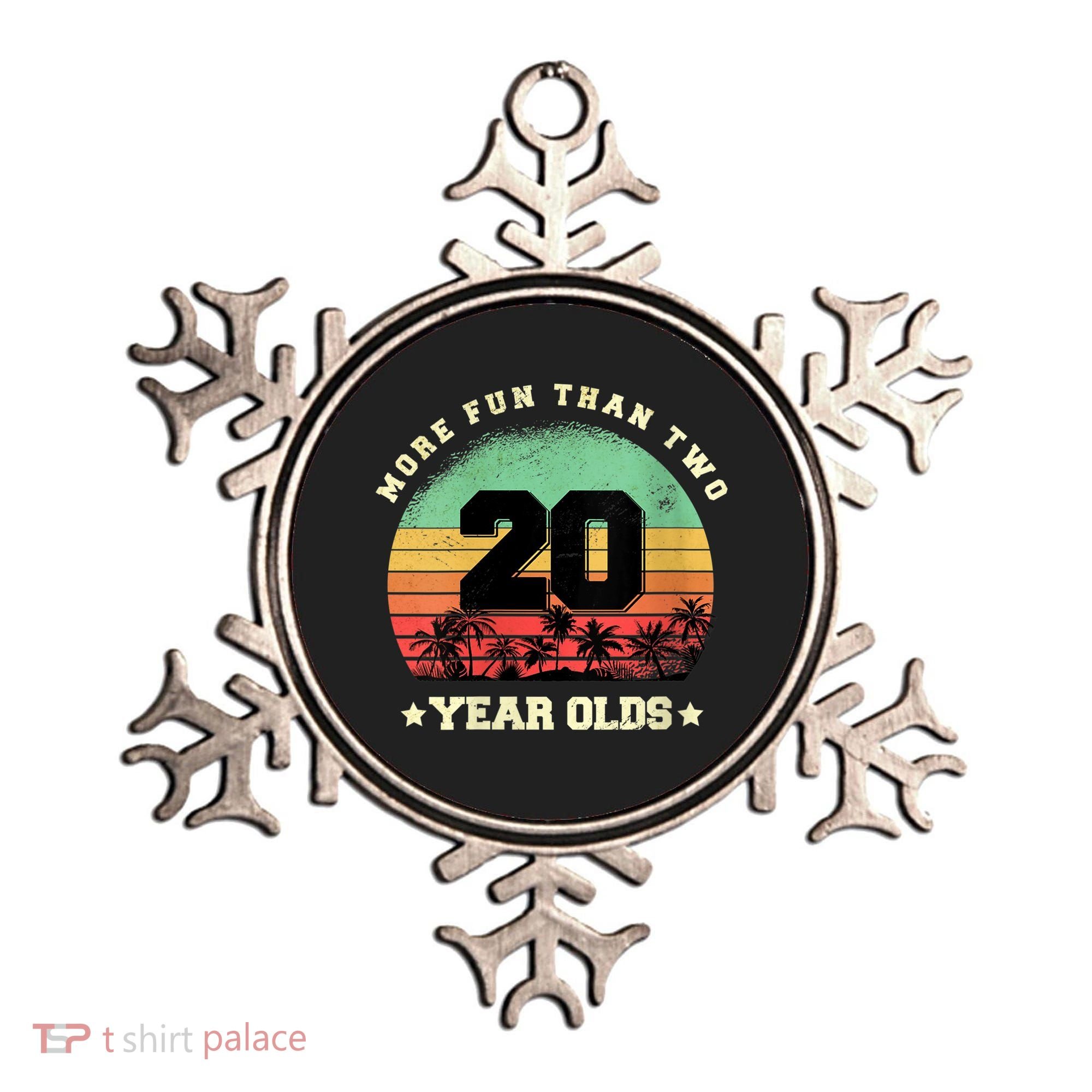 Wom.e.ns More Fun Than Two Twenty Year Olds 40th Birthday V-Neck Ornament