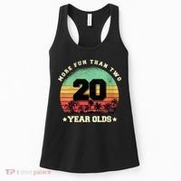 Wom.e.ns More Fun Than Two Twenty Year Olds 40th Birthday V-Neck Women's Tank Top thumb 0