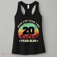 Wom.e.ns More Fun Than Two Twenty Year Olds 40th Birthday V-Neck Women's Tank Top thumb 3
