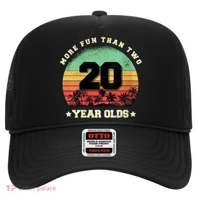 Wom.e.ns More Fun Than Two Twenty Year Olds 40th Birthday V-Neck Hat