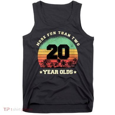 Wom.e.ns More Fun Than Two Twenty Year Olds 40th Birthday V-Neck Tank Top