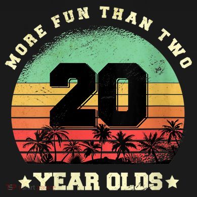 Wom.e.ns More Fun Than Two Twenty Year Olds 40th Birthday V-Neck Women's Crop Top Tee