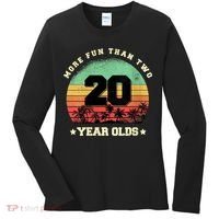 Wom.e.ns More Fun Than Two Twenty Year Olds 40th Birthday V-Neck Women's Long Sleeve Shirt thumb 0