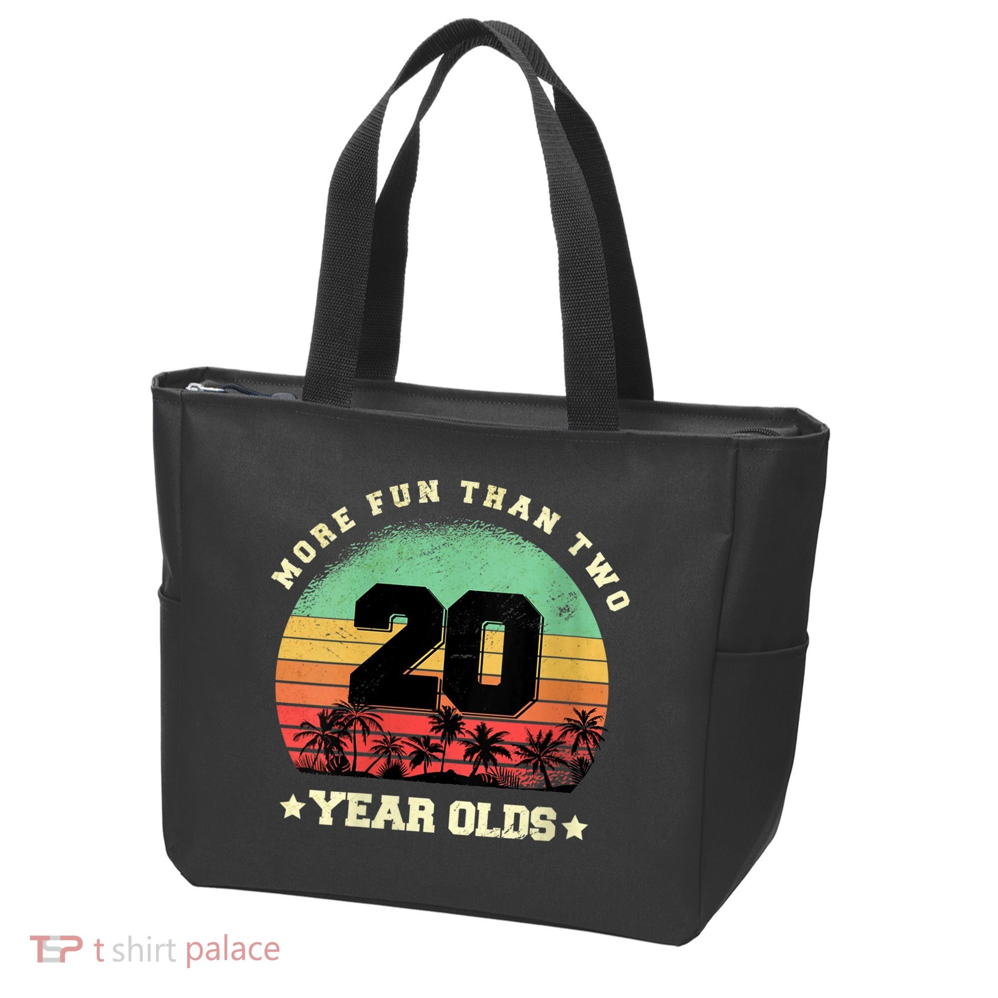 Wom.e.ns More Fun Than Two Twenty Year Olds 40th Birthday V-Neck Tote Bag