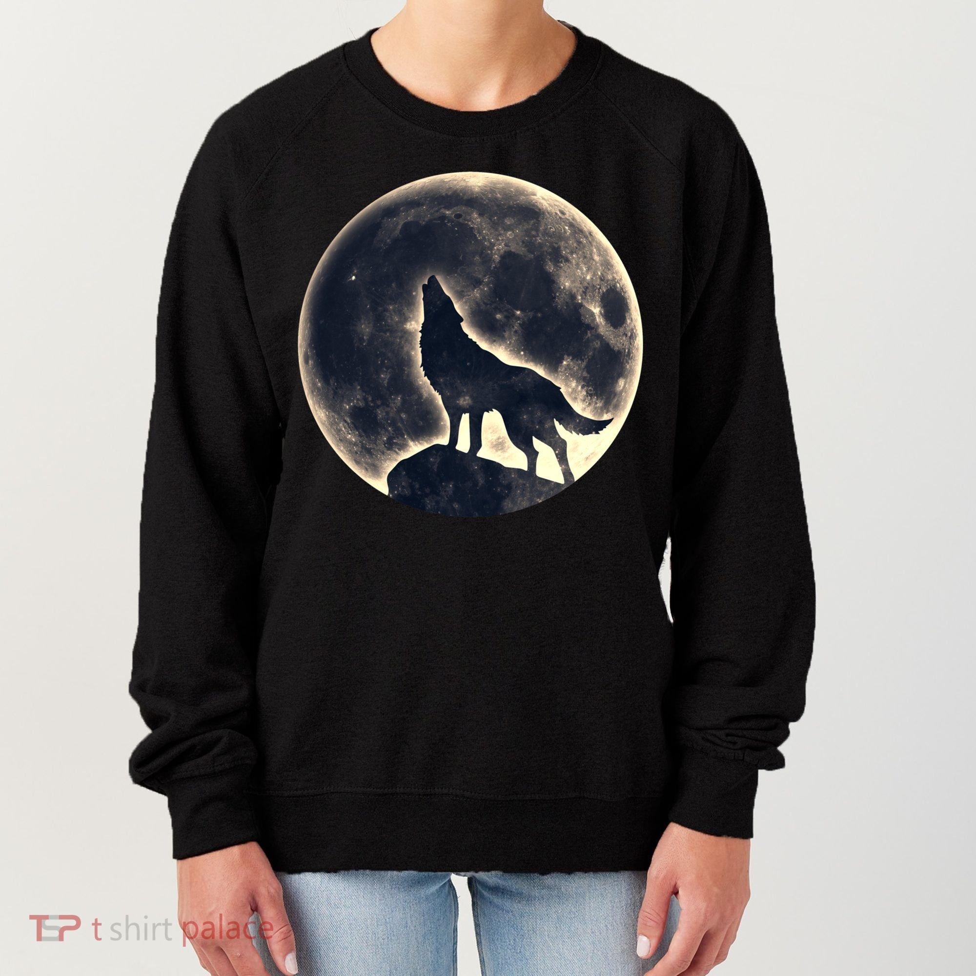 Wolf Moon Fantasy Wild Dog Wolves Women's Sweatshirt