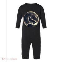 Wolf Moon Fantasy Wild Dog Wolves Infant Fleece One Piece thumb 0