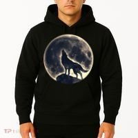 Wolf Moon Fantasy Wild Dog Wolves Hoodie thumb 2
